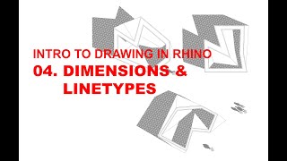 Drawing in Rhino Dimensions amp Linetypes [upl. by Nnahteb679]