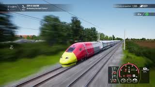 Train Sim World 2  Putting a TGV into emergency breaking at top speed [upl. by Bower]