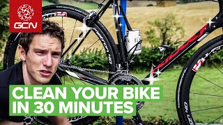 30 Minute Bike Wash  How To Clean amp Degrease Your Bike [upl. by Yenatirb]