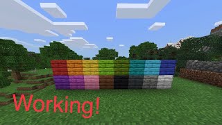 How to Get DYED PLANKS in Minecraft Actually Working [upl. by Elfie]