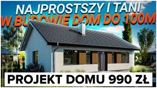 DOM DO 100m2 TANI I PROSTY W BUDOWIE Za 25tys  100tys  150tys [upl. by Cormac]