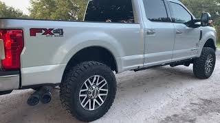 2019 F250 67 Powerstroke tuneexhaust drive off sound [upl. by Aillij189]