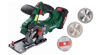 Parkside Cordless Plunge Saw PTS 20Li A1 TESTING [upl. by Ardnyk638]