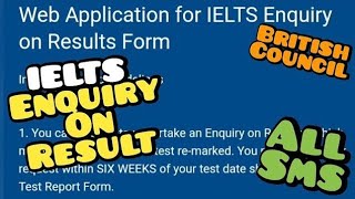 IELTS EOREnquiry on Result  Recheck Procedure  British Council  IDP [upl. by Enahsal]