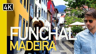 Funchal Madeira Portugal  Beautiful walking tour [upl. by Lind319]