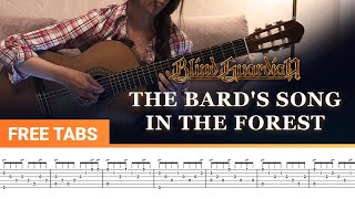 BLIND GUARDIAN  The Bards Song In The Forest tabsnotes [upl. by Couchman]