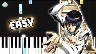 JoJo OP 9  quotTraitors Requiemquot  EASY Piano Tutorial amp Sheet Music [upl. by Saiasi209]