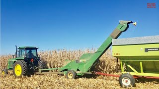 JOHN DEERE 300 Corn Husker Picking Corn [upl. by Grizel]