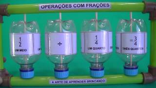 OPERAÇÕES COM FRAÇÕES NO PIÃO RECICLADO [upl. by Ydnes]