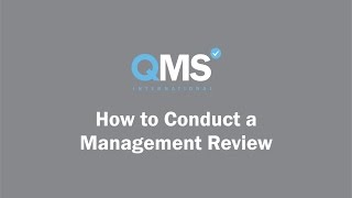 How to Conduct a Management Review [upl. by Anasus725]