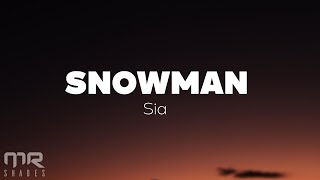 Sia  Dont cry snowman not in front of me Snowman Lyrics [upl. by Gerfen]