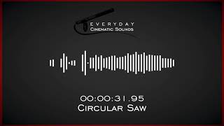 Circular Saw Cutting Wood  HQ Sound Effect [upl. by Wrigley583]