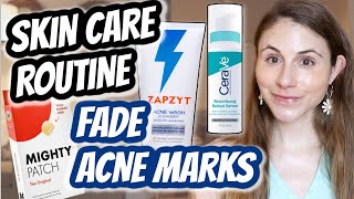 SKIN CARE ROUTINE for fading POST ACNE MARKS Dr Dray [upl. by Enelak]