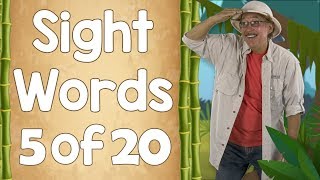 Sight Words  Ready to Read Sight Words  List 5  Jack Hartmann [upl. by Aneerbas]