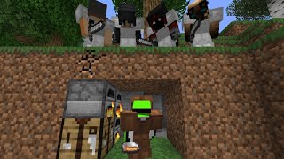 Minecraft Speedrunner VS 4 Hunters [upl. by Kalvn4]