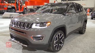 2019 Jeep Compass Limited 4x4  Exterior And Interior Walkaround  2019 Quebec Auto Show [upl. by Buffy]