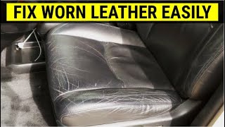 How To Touch Up Worn Leather Car Seats in 10 Minutes DIY Tutorial [upl. by Ellan]