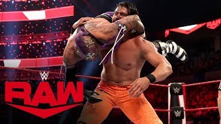 Andrade vs Rey Mysterio – US Title Match Raw Jan 6 2020 [upl. by Dannica]