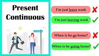 PRESENT CONTINUOUS Tense 🤔 Easy Explanation [upl. by Kcirednek250]