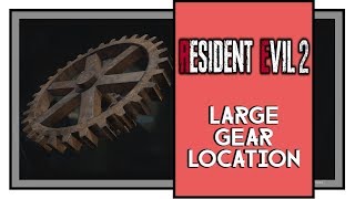 Resident Evil 2 Remake Large Gear Location Clock Tower Puzzle [upl. by Merissa]