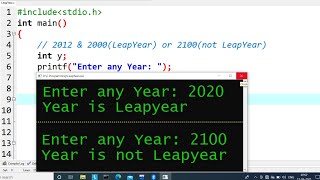 c program to check leap year  learn coding [upl. by Ynohtn70]