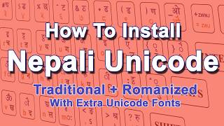 How To Download And Install Nepali Unicode In Windows  Traditional  Romanized  Keyboard Layout [upl. by Nnaed269]