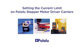 Setting the Current Limit on Pololu Stepper Motor Driver Carriers [upl. by Owades]