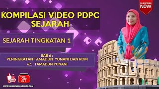 SEJARAH TINGKATAN 1  BAB 61 TAMADUN YUNANI [upl. by Novyar819]