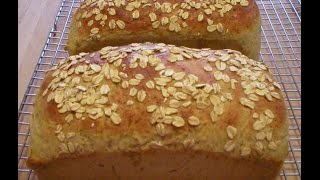 Homemade Oatmeal Bread A Recipe From My Bakery [upl. by Rexanne248]