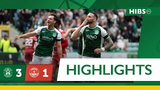 Highlights Hibernian 3 Aberdeen 1  cinch Premiership [upl. by Crescen651]