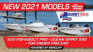 Launched  Quintrex 2021 Top Ender Ocean Spirit Fishabout with Mercury Outboards [upl. by Shadow475]