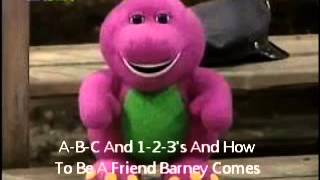 Barney And Friends Theme Song With Lyrics YouTube [upl. by Smiga]