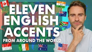 11 English Accents from Around the World in 1 Video [upl. by Imnubulo]