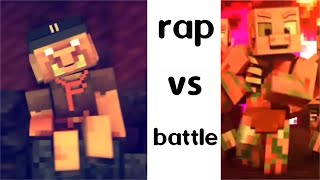 piglin vs pigman rap battle [upl. by Quenby]