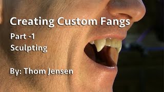 How to Make Custom Fangs  Part 1 Sculpting [upl. by Laup]