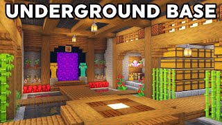 Minecraft Secret Underground Base Tutorial READ PINNED COMMENT [upl. by Chi]