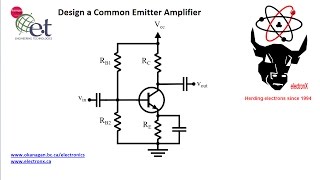 Design a Simple Common Emitter Amplifier [upl. by Attenev]