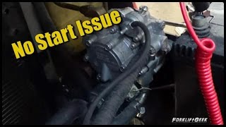 Toyota forklift no start issue [upl. by Onailimixam]