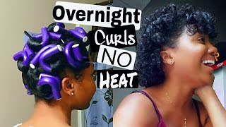 QUICK amp EASY Overnight HEATLESS CURLS using TEN Flexi Rods [upl. by Basile304]