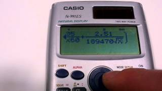 COLEBROOKWHITE equation on a Casio fx991 [upl. by Hcirdeirf840]