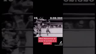 Muhammad Ali throws 12 punches in 2 seconds [upl. by Yrad]