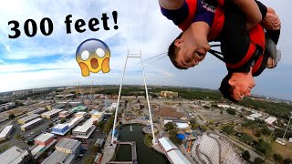 Take a Ride on the Worlds Tallest Skycoaster  Kissimmee Florida Fun Spot America POV [upl. by Hermann]