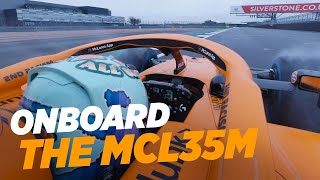 Daniel Ricciardos McLaren MCL35M debut [upl. by Rosenfeld660]