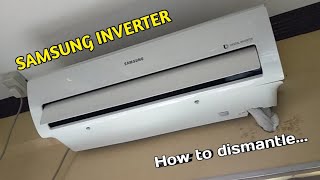 how to clean aircon split type samsung inverter [upl. by Stickney]