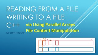 File Content Manipulation fstream Using Parallel Arrays  C [upl. by Laryssa]