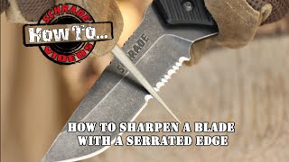 How To Sharpen A SerratedEdge Blade [upl. by Jephthah]