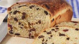 Fruit Bread Recipe Demonstration  Joyofbakingcom [upl. by Alledi]