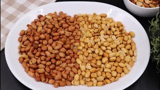 2 EASY WAYS TO MAKE ROASTED PEANUTS GROUNDNUTS AT HOME WITHOUT STRESS [upl. by Suirradal]