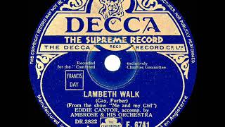 1938 Eddie Cantor amp Ambrose  Lambeth Walk [upl. by Leinahtam435]