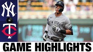 Yankees vs Twins Game Highlights 6722  MLB Highlights [upl. by Nivrehs]